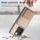 Case Cover For vivo iQOO 11 5G Carbon Fiber Card Bag Fold Stand Phone Case(Khaki)