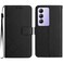 Case Cover For vivo Y200e 5G/Y100 5G IDN/V30 Lite 5G India Rhombic Grid Texture Leather Phone Case(Black)