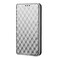 Case Cover For vivo X100 Ultra 5G Cubic Grid Texture Flip Leather Phone Case(Silver)