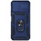 Case Cover For vivo Y21 Sliding Camshield Holder Phone Case(Blue)