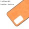 Case Cover For vivo V21e Shockproof Sewing Cow Skin Texture PC + PU + TPU Case(Orange)