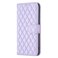 Case Cover For vivo Y35/Y22 Diamond Lattice Wallet Leather Flip Phone Case(Purple)