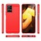 Case Cover For vivo Y30 5G Brushed Texture Carbon Fiber Shockproof TPU Phone Case(Red)