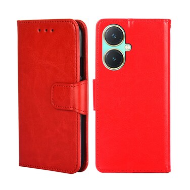 Case Cover For vivo Y27 4G Crystal Texture Leather Phone Case(Red)
