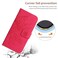 Case Cover For vivo Y04 4G / Y29s 5G Skin Feel Sun Flower Embossed Flip Leather Phone Case with Lanyard(Rose Red)