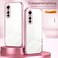 Case Cover For vivo S7e / Y73s Transparent Plating Fine Hole Phone Case(Purple)