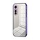 Case Cover For vivo S7e / Y73s Transparent Plating Fine Hole Phone Case(Purple)