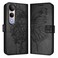Case Cover For vivo V50 Lite 5G Embossed Butterfly Leather Phone Case(Black)