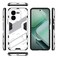 Case Cover For vivo iQOO Z9X 5G Punk Armor 2 in 1 PC + TPU Phone Case with Holder(White)