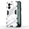 Case Cover For vivo iQOO Z9X 5G Punk Armor 2 in 1 PC + TPU Phone Case with Holder(White)