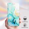 Case Cover For vivo V50 PT003 Marble Pattern Flip Leather Phone Case(Green)