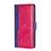 Case Cover For Realme V30 5G / V30T Contrast Color Side Buckle Leather Phone Case(Purple + Rose Red)