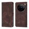 Case Cover For vivo X100 Pro Skin Feel Embossed Leather Phone Case(Brown)