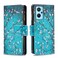 Case Cover For OPPO A36 4G / A96 4G / A76 4G / K10 4G / Realme 9i Colored Drawing Pattern Zipper Leather Phone Case(Plum Blossom)