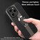 Case Cover For Realme C61 Magnetic Litchi Leather Back Phone Case with Holder(Black)