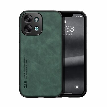 Case Cover For vivo Y28 4G Skin Feel Magnetic Leather Back Phone Case(Green)
