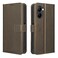 Case Cover For Realme C33 4G Diamond Texture Leather Phone Case(Brown)