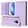 Case Cover For vivo Y31 4G 2021 India / Y53s RC01 Dual-Folded Magnetic Suction RFID Leather Phone Case(Light Purple)