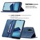 Case Cover For vivo Y20 Magnetic RFID Blocking Anti-Theft Leather Case with Holder &amp; Card Slots &amp; Wallet(Blue)