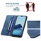 Case Cover For vivo Y20 Magnetic RFID Blocking Anti-Theft Leather Case with Holder &amp; Card Slots &amp; Wallet(Blue)
