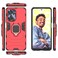 Case Cover For Realme C55 Shockproof PC + TPU Holder Phone Case(Red)