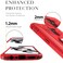 Case Cover For OPPO Realme X2 Pro / Reno Ace Carbon Fiber Protective Case with 360 Degree Rotating Ring Holder(Red)