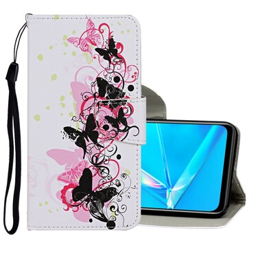 Case Cover For OPPO Realme C1 Colored Drawing Pattern Horizontal Flip Leather Case with Holder &amp; Card Slots &amp; Wallet(Butterfly)