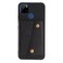 Case Cover For OPPO Realme C12 Double Buckle PU + TPU Shockproof Magnetic Case with Card Slots &amp; Holder(Black)