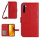 Case Cover For Realme 6 Pro Skin Feel Sun Flower Pattern Flip Leather Phone Case with Lanyard(Red)