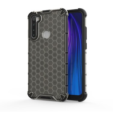 Case Cover For OPPO Realme 5 Pro Shockproof Honeycomb PC + TPU Case(Grey)