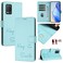 Case Cover For Realme V13 5G / Q3 5G / Q3i 5G Smile Embossing RFID Leather Phone Case(Mint Green)