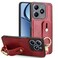 Case Cover For Realme Narzo N63 4G Wristband Leather Back Phone Case(Red)