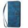Case Cover For Realme C63 Global Grid Butterfly Embossed Pattern Leather Phone Case with Lanyard(Dark Blue)