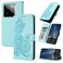 Case Cover For Realme GT7 Pro Datura Flower Embossed Flip Leather Phone Case(Light Blue)