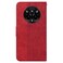 Case Cover For Realme 14 Pro Geometric Embossed Leather Phone Case(Red)