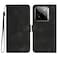 Case Cover For Realme GT7 Pro Heart Pattern Skin Feel Leather Phone Case(Black)
