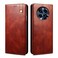 Case Cover For Realme GT5 Pro Oil Wax Crazy Horse Texture Leather Phone Case(Brown)