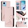 Case Cover For Realme C30 4G / Narzo 50i Prime Cat Rat Embossed Pattern RFID Leather Phone Case with Lanyard(Pink)