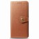 Case Cover For One Plus 7T Pro Retro Solid Color Leather Buckle Phone Case with Lanyard &amp; Photo Frame &amp; Card Slot &amp; Wallet &amp; Stand Function(Brown)
