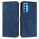 Case Cover For OPPO Reno5 5G/Find X3 Lite Skin Feel Heart Pattern Leather Phone Case(Blue)