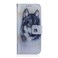 Case Cover For OPPO Reno8 T 5G / A1 Pro 5G Coloured Drawing Flip Leather Phone Case(White Wolf)