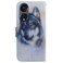 Case Cover For OPPO Reno8 T 5G / A1 Pro 5G Coloured Drawing Flip Leather Phone Case(White Wolf)
