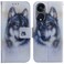 Case Cover For OPPO Reno8 T 5G / A1 Pro 5G Coloured Drawing Flip Leather Phone Case(White Wolf)