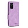 Case Cover For OPPO A15 Magnetic Clasp Flip Leather Phone Case(Purple)