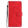 Case Cover For OPPO A36 / A76 / A96 Flower Embossing Pattern Leather Phone Case(Red)