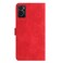 Case Cover For OPPO A36 / A76 / A96 Flower Embossing Pattern Leather Phone Case(Red)