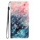 Case Cover For OPPO A3 Pro 3D Pattern Leather Phone Case(3D Pink Blue Marble)
