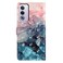 Case Cover For OPPO A3 Pro 3D Pattern Leather Phone Case(3D Pink Blue Marble)