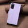 Case Cover For OPPO A72 / A52 / A92 Square Texture Leather Phone Case(Purple)