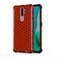 Case Cover For Oppo A9 (2020) Shockproof Honeycomb PC + TPU Case(Red)